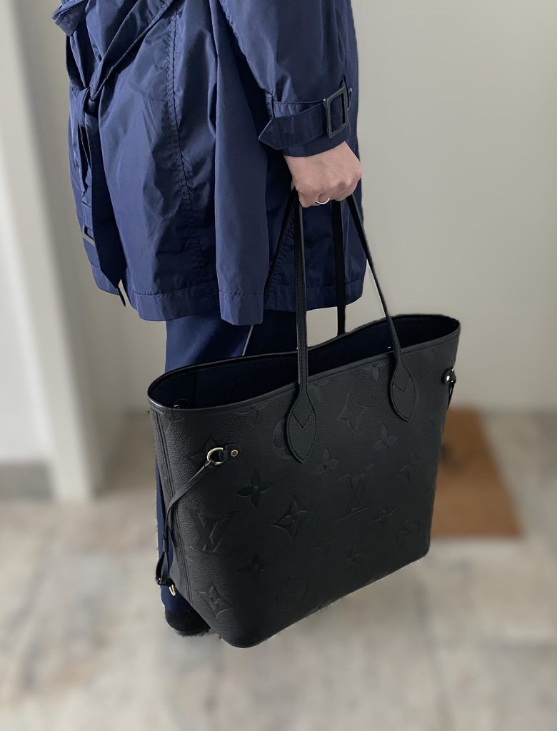 Louis Vuitton Neverfull MM Empreinte Leder schwarz